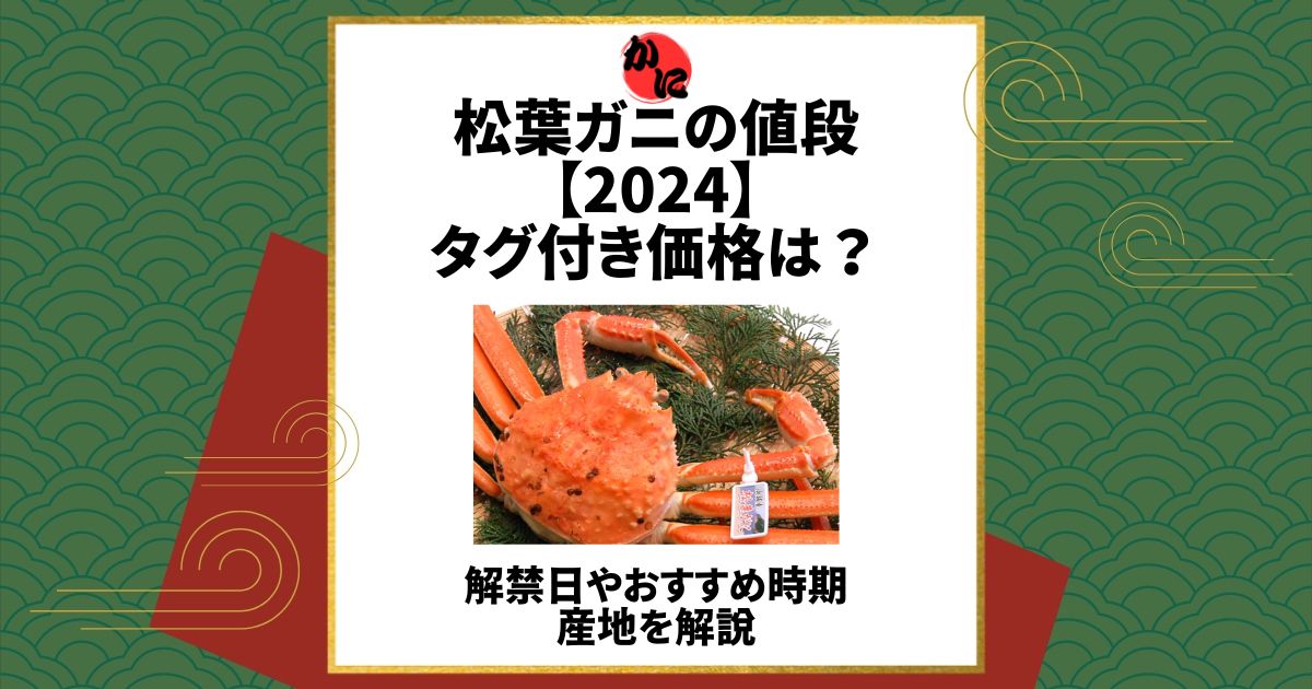 松葉ガニ 値段 2024