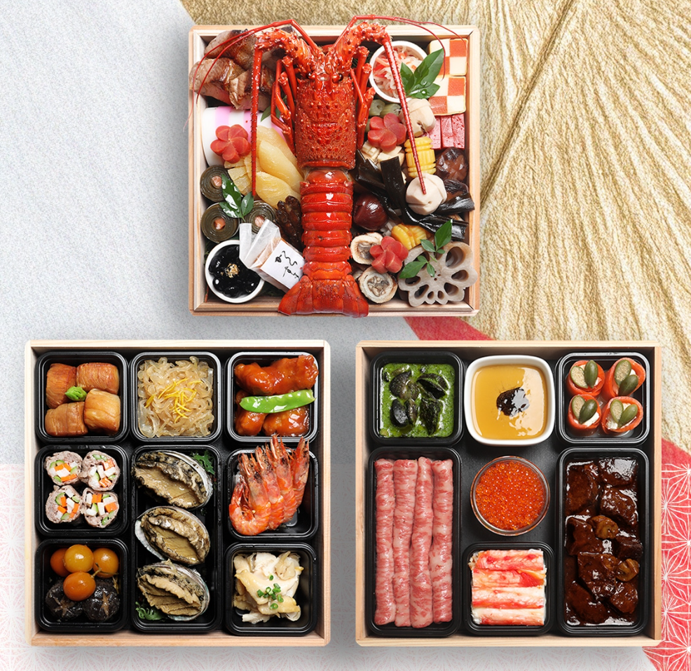 プレミアム和洋中おせち三段重