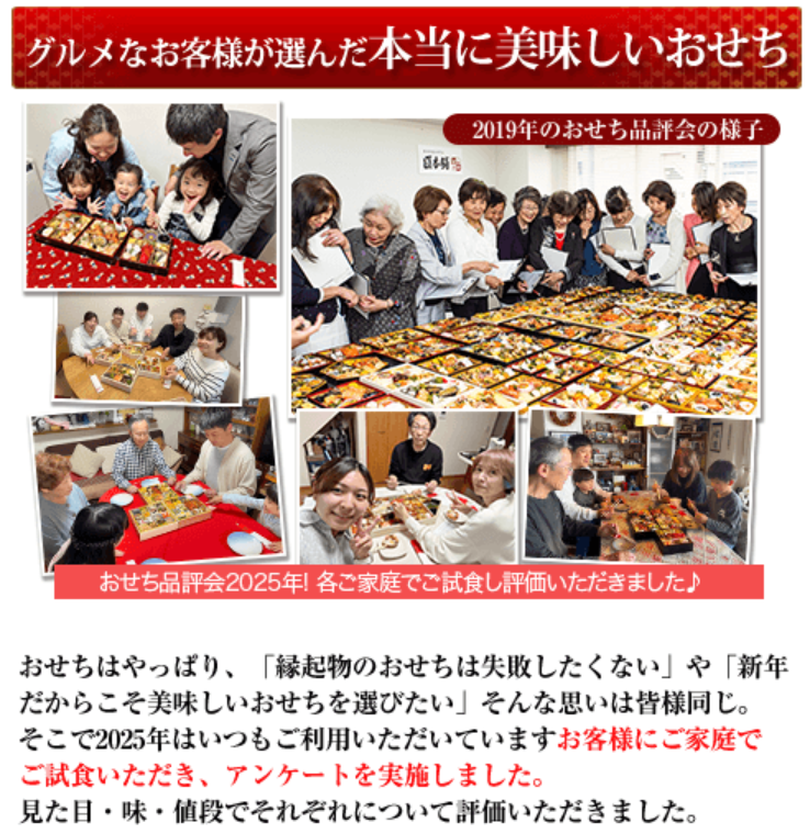 匠本舗 おせちアンケート