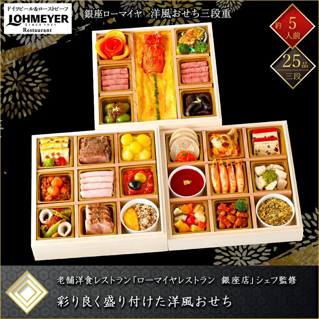 銀座ローマイヤ おせち 三段重